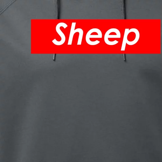 Sheep Red Box Logo Performance Fleece Hoodie