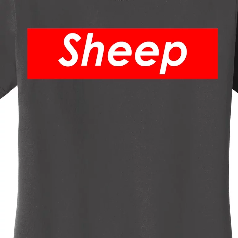 Sheep Red Box Logo Women's T-Shirt