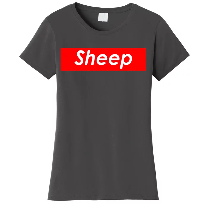 Sheep Red Box Logo Women's T-Shirt