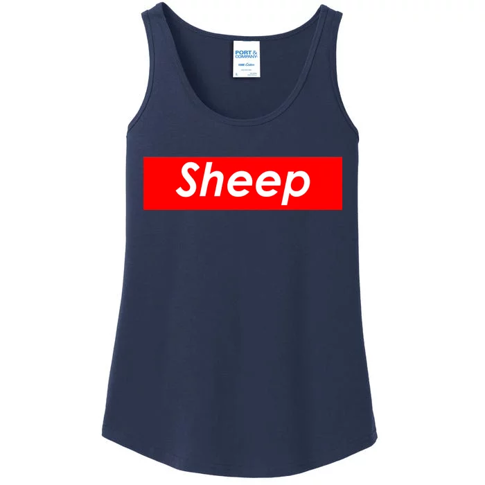 Sheep Red Box Logo Ladies Essential Tank