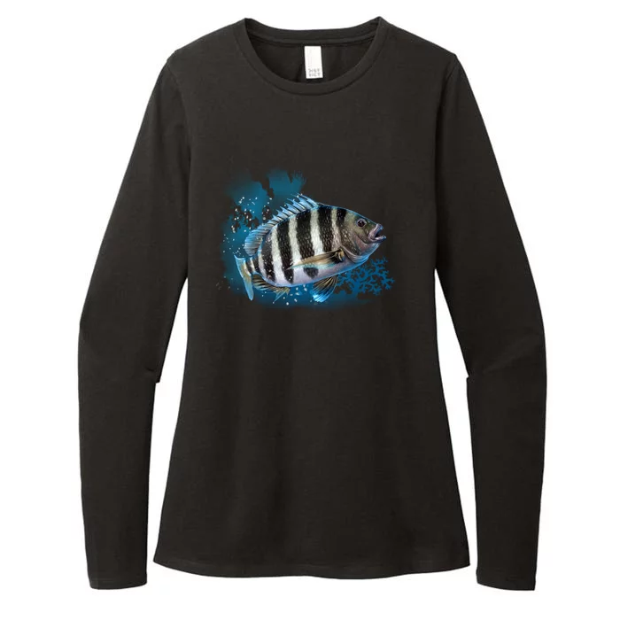 Sheepshead Womens CVC Long Sleeve Shirt