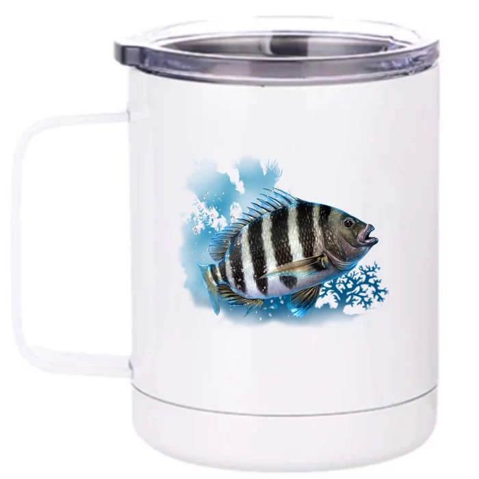 Sheepshead Front & Back 12oz Stainless Steel Tumbler Cup