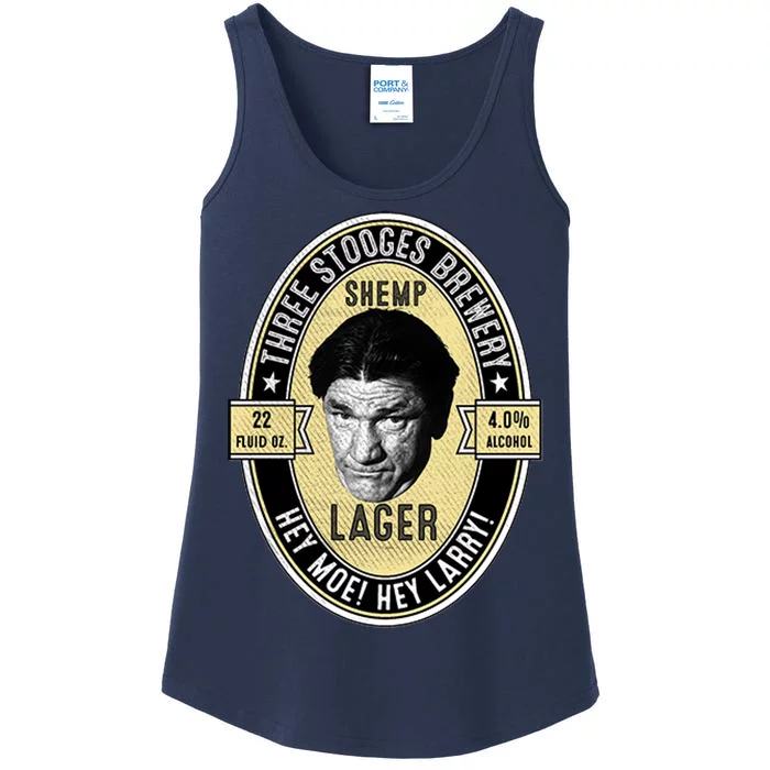 Shemp Lager Three Stooges Ladies Essential Tank