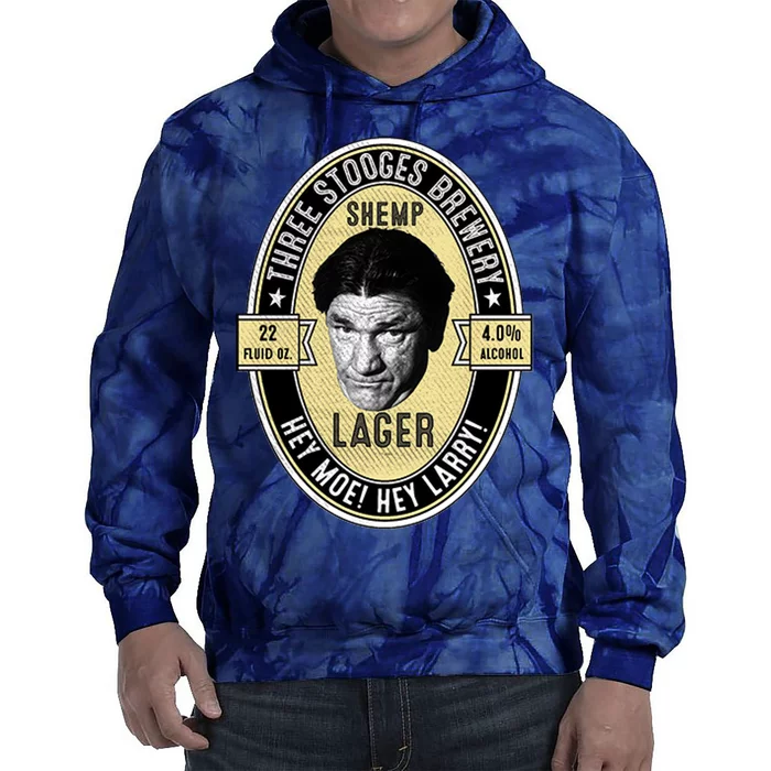 Shemp Lager Three Stooges Tie Dye Hoodie