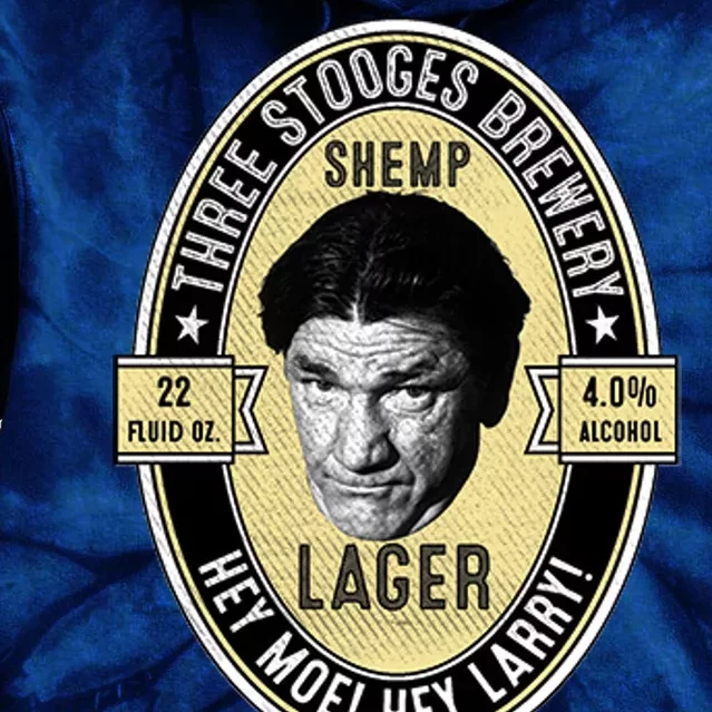 Shemp Lager Three Stooges Tie Dye Hoodie