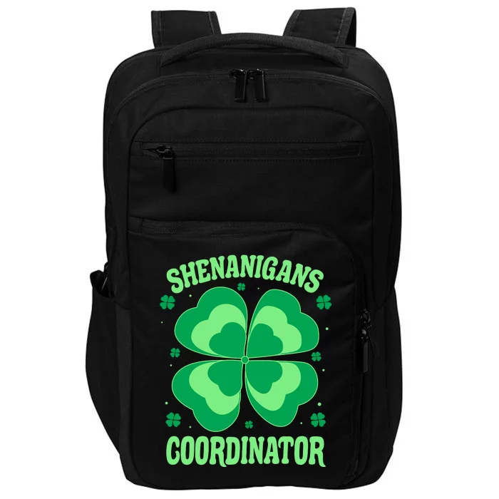 Shenanigan Coordinator Shamrock Clover Impact Tech Backpack