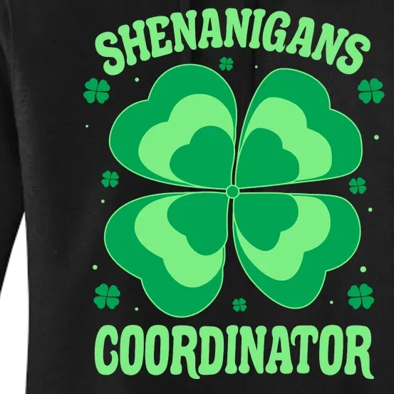 Shenanigan Coordinator Shamrock Clover Women's Pullover Hoodie