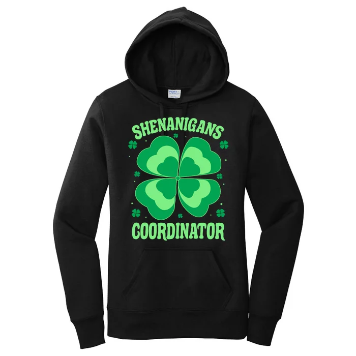 Shenanigan Coordinator Shamrock Clover Women's Pullover Hoodie