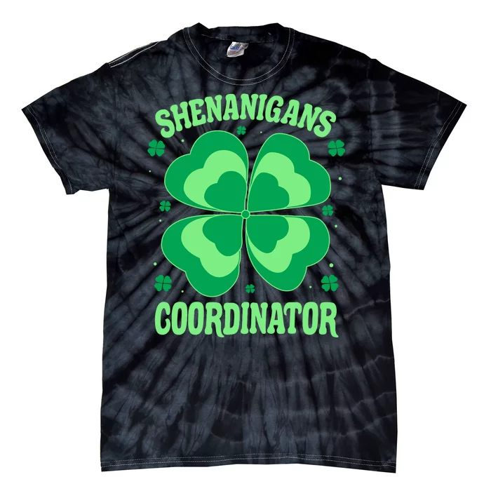 Shenanigan Coordinator Shamrock Clover Tie-Dye T-Shirt