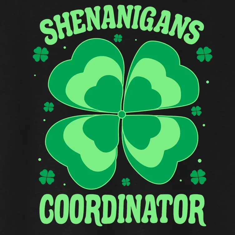 Shenanigan Coordinator Shamrock Clover Women's Crop Top Tee