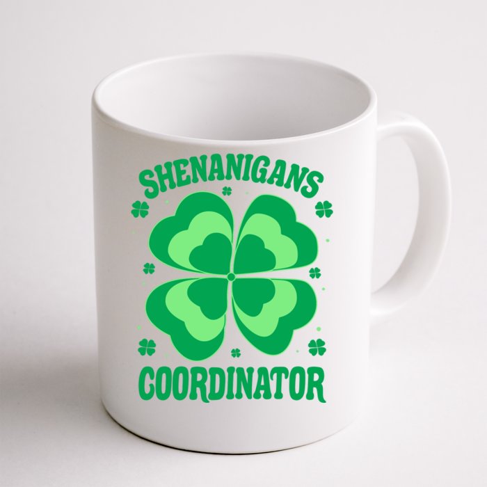 Shenanigan Coordinator Shamrock Clover Front & Back Coffee Mug