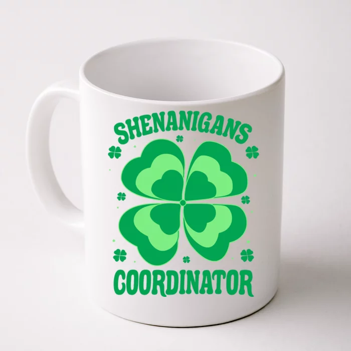 Shenanigan Coordinator Shamrock Clover Front & Back Coffee Mug