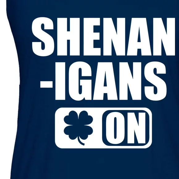 Shenanigans On Drink Mode St. Patrick's Day Clover Ladies Essential Flowy Tank