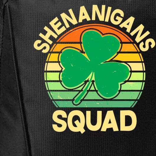 Shenanigans Squad Shamrock St Patricks Day City Backpack