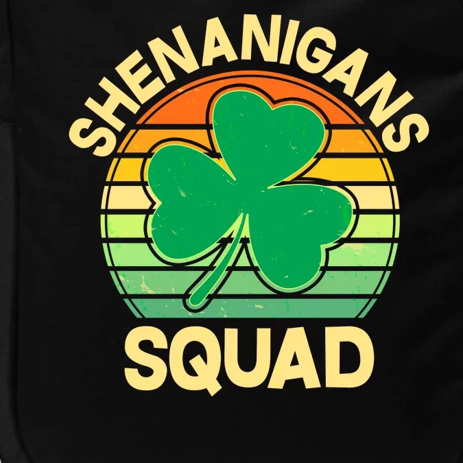 Shenanigans Squad Shamrock St Patricks Day Impact Tech Backpack