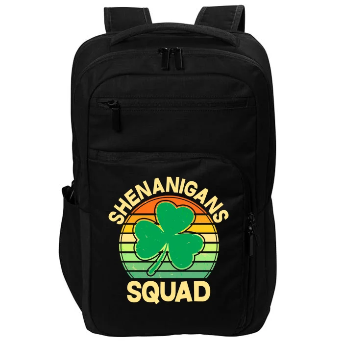 Shenanigans Squad Shamrock St Patricks Day Impact Tech Backpack