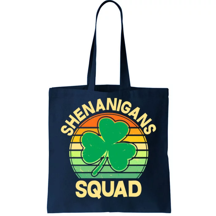 Shenanigans Squad Shamrock St Patricks Day Tote Bag