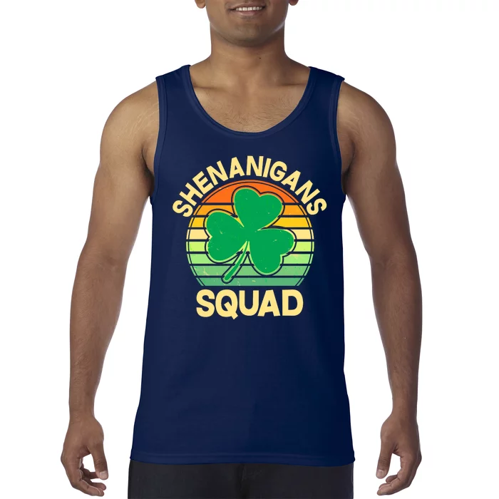 Shenanigans Squad Shamrock St Patricks Day Tank Top