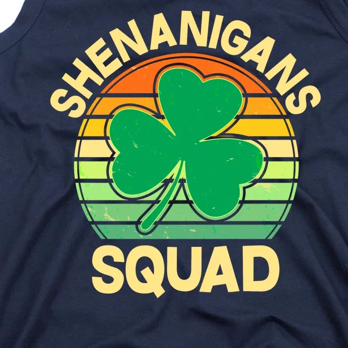 Shenanigans Squad Shamrock St Patricks Day Tank Top