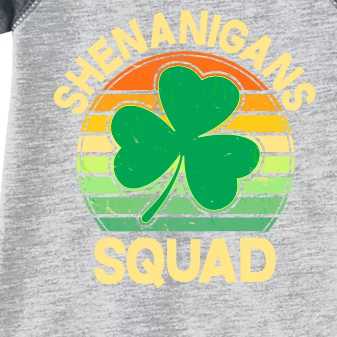 Shenanigans Squad Shamrock St Patricks Day Infant Baby Jersey Bodysuit