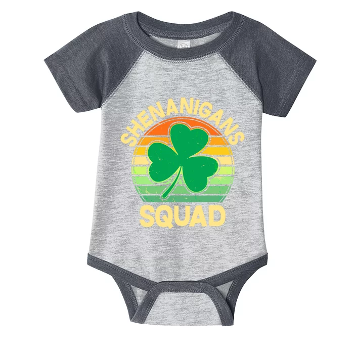 Shenanigans Squad Shamrock St Patricks Day Infant Baby Jersey Bodysuit