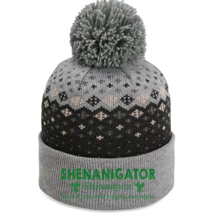 Shenanigator A Person Who Instigates Shenanigans The Baniff Cuffed Pom Beanie