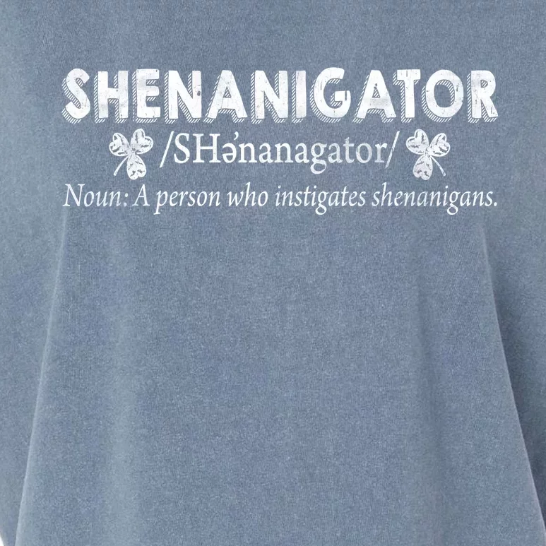 Shenanigator A Person Who Instigates Shenanigans Garment-Dyed Women's Muscle Tee