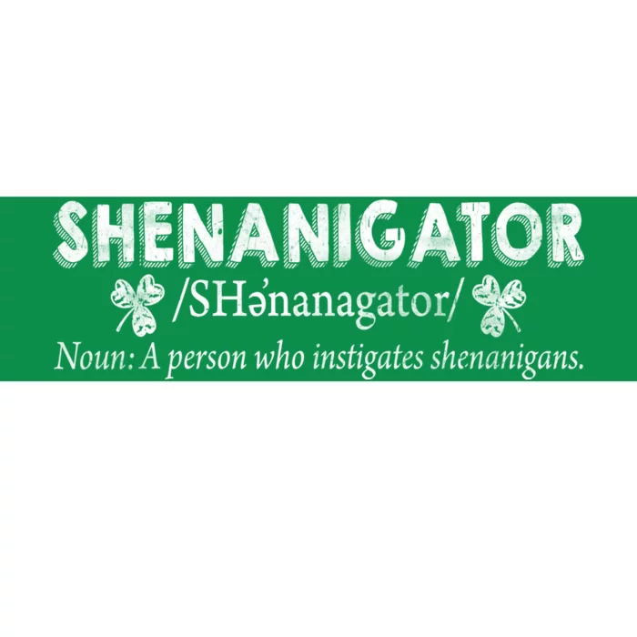 Shenanigator A Person Who Instigates Shenanigans Bumper Sticker