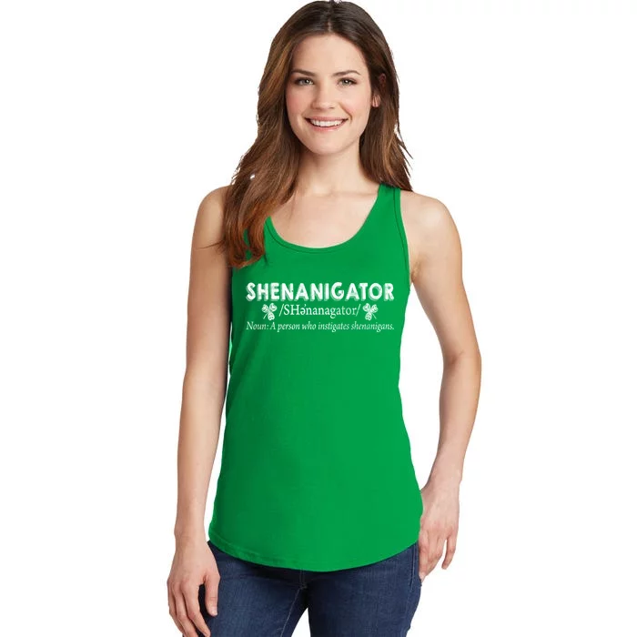 Shenanigator A Person Who Instigates Shenanigans Ladies Essential Tank