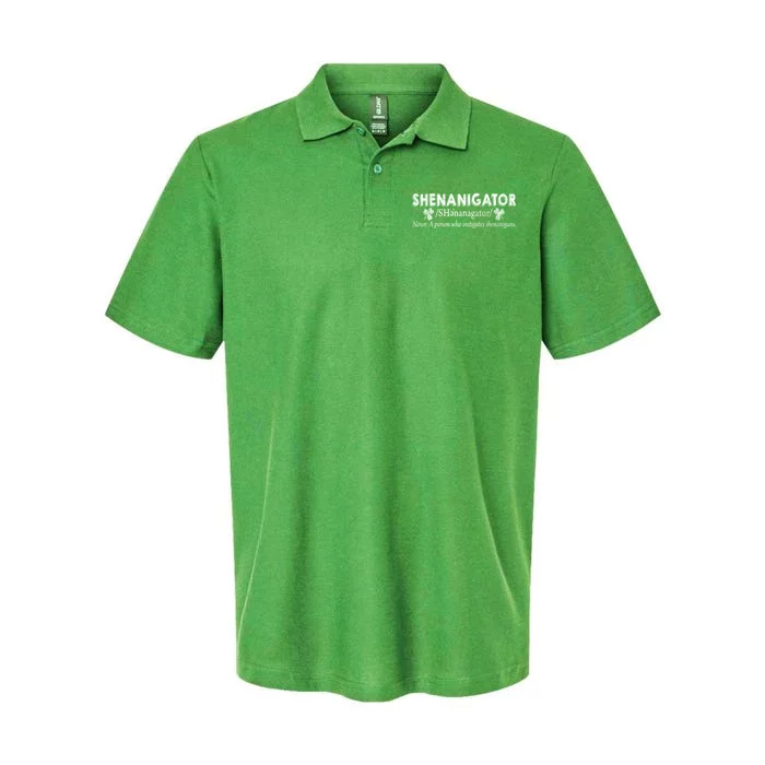 Shenanigator A Person Who Instigates Shenanigans Softstyle Adult Sport Polo