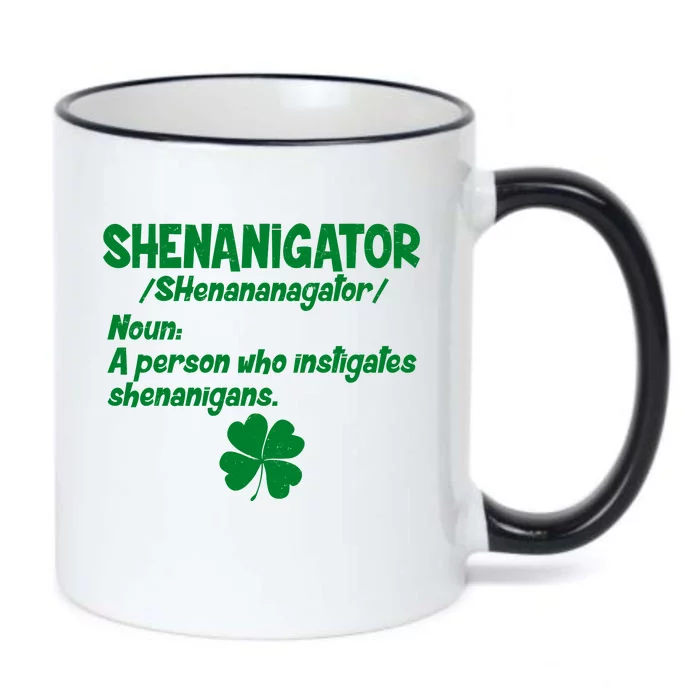 Shenanigator Definition Person Instigates Shenanigans Black Color Changing Mug