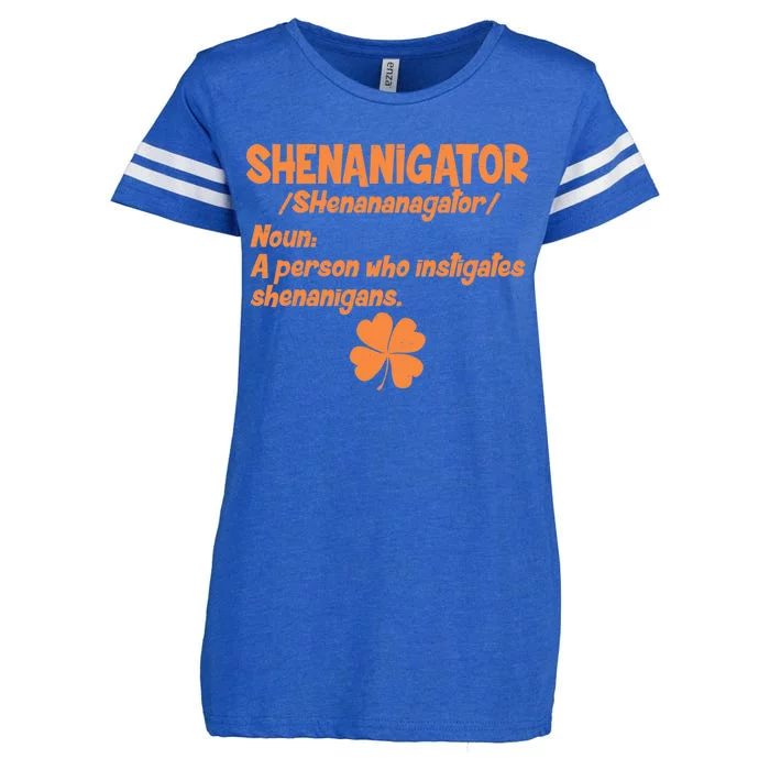 Shenanigator Definition Person Instigates Shenanigans Enza Ladies Jersey Football T-Shirt