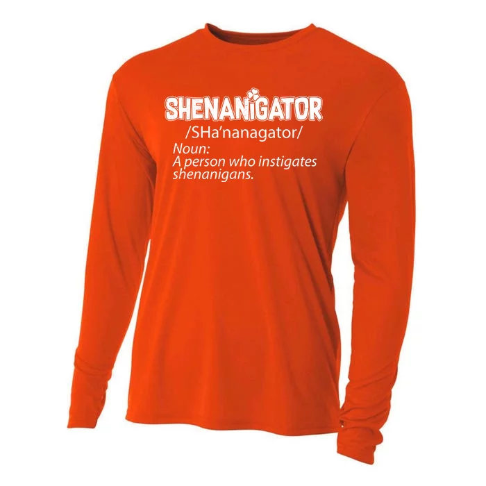 Shenanigator Funny St. Patrick's Day Cooling Performance Long Sleeve Crew