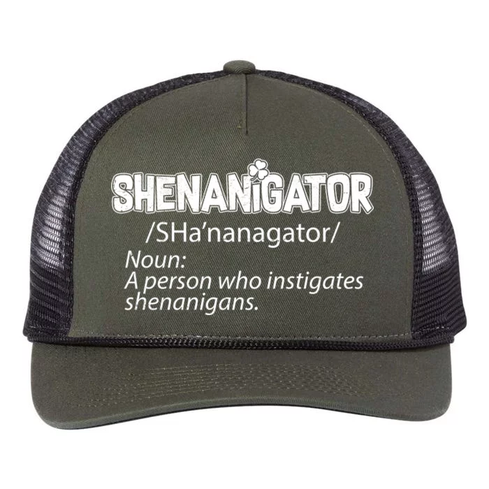 Shenanigator Funny St. Patrick's Day Retro Rope Trucker Hat Cap