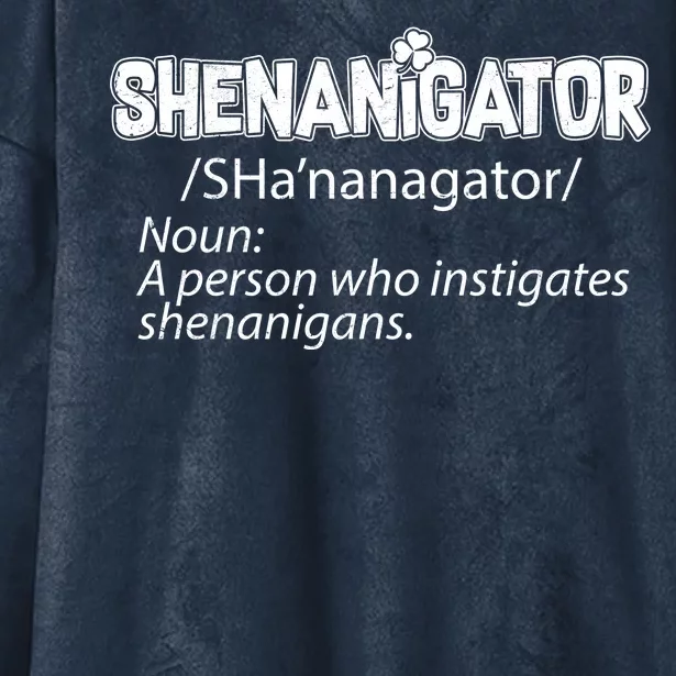 Shenanigator Funny St. Patrick's Day Hooded Wearable Blanket