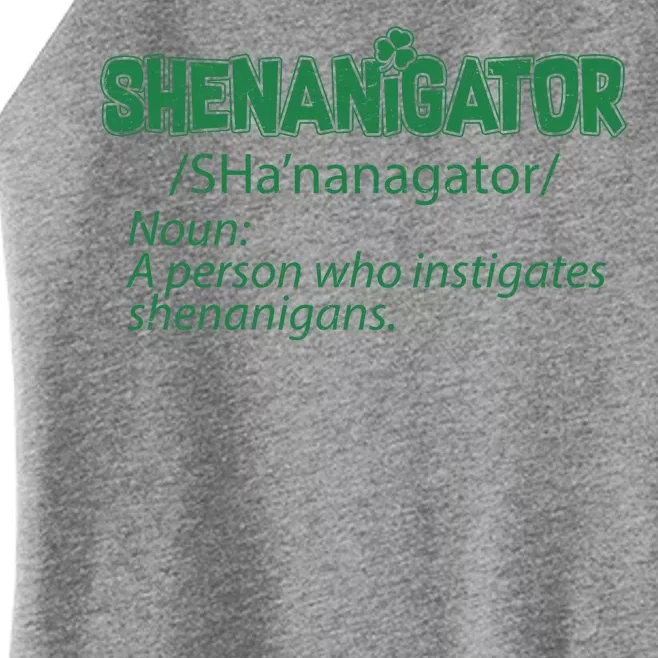 Shenanigator Funny St. Patrick's Day Women’s Perfect Tri Rocker Tank