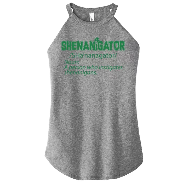 Shenanigator Funny St. Patrick's Day Women’s Perfect Tri Rocker Tank