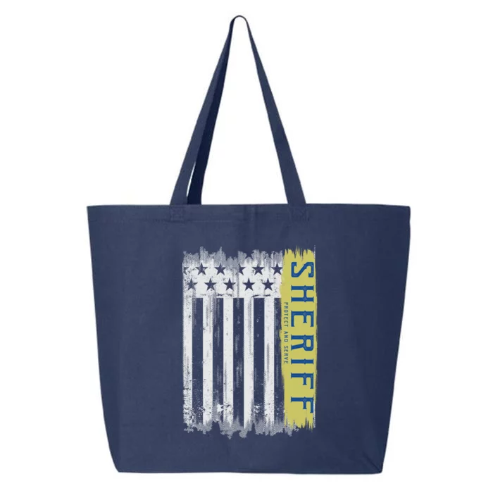 Sheriff American Flag Protect And Serve 25L Jumbo Tote