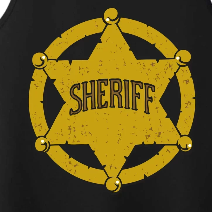 Sheriff Badge Performance Tank