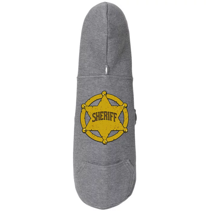 Sheriff Badge Doggie 3-End Fleece Hoodie