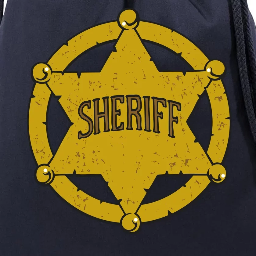 Sheriff Badge Drawstring Bag