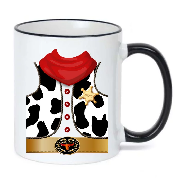 Sheriff Cowboy Costume Black Color Changing Mug