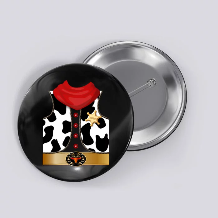 Sheriff Cowboy Costume Button