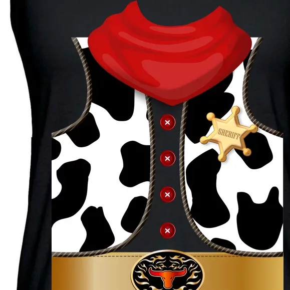 Sheriff Cowboy Costume Ladies Essential Flowy Tank