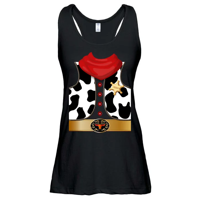 Sheriff Cowboy Costume Ladies Essential Flowy Tank