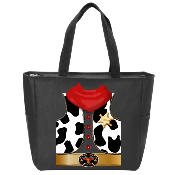 Sheriff Cowboy Costume Zip Tote Bag