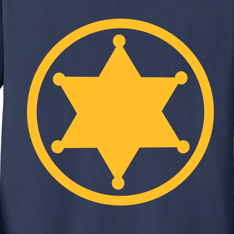 Sheriff Star Kids Long Sleeve Shirt