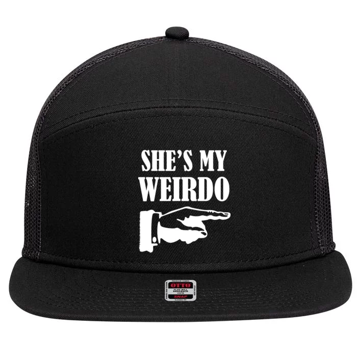 She's  My Weirdo 7 Panel Mesh Trucker Snapback Hat