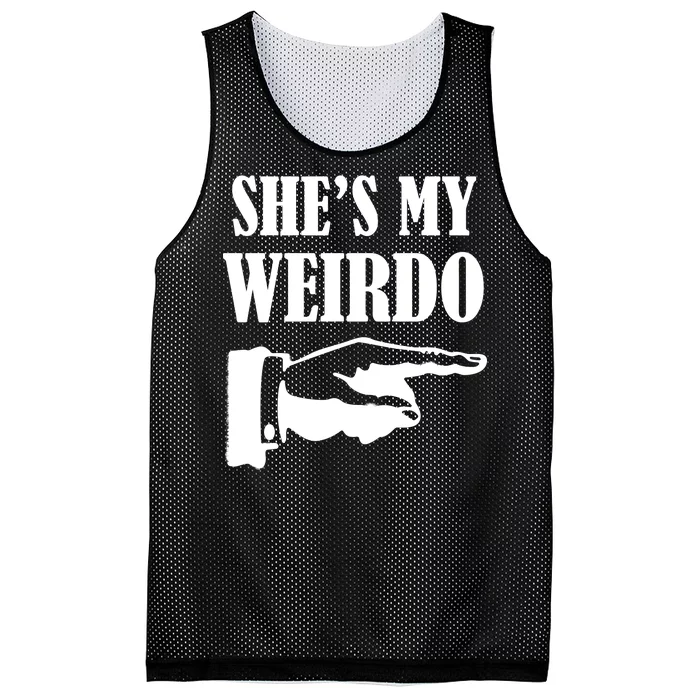 She's  My Weirdo Mesh Reversible Basketball Jersey Tank