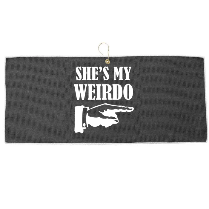 She's  My Weirdo Large Microfiber Waffle Golf Towel